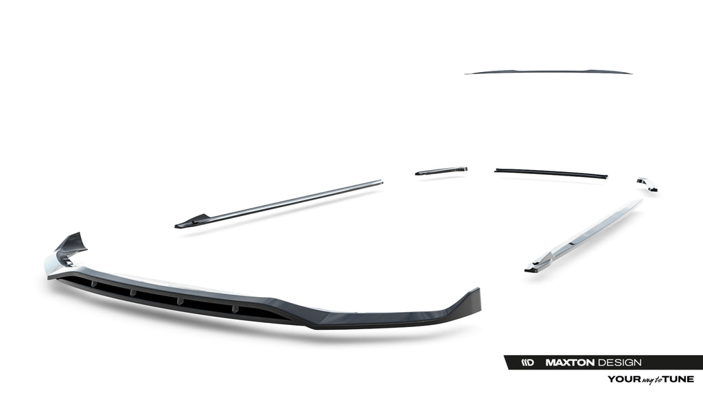 Set di Splitter BMW Serie 5 Berlina G30 M-Pack — particolare della finitura