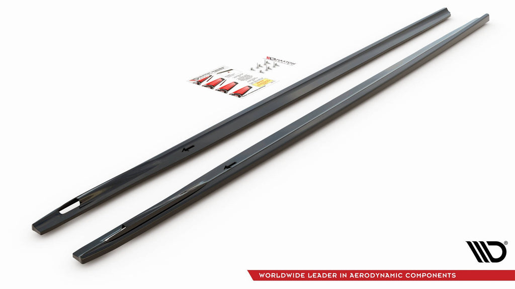 Set di Splitter BMW Serie 7 G11 M-Pack — vista posteriore
