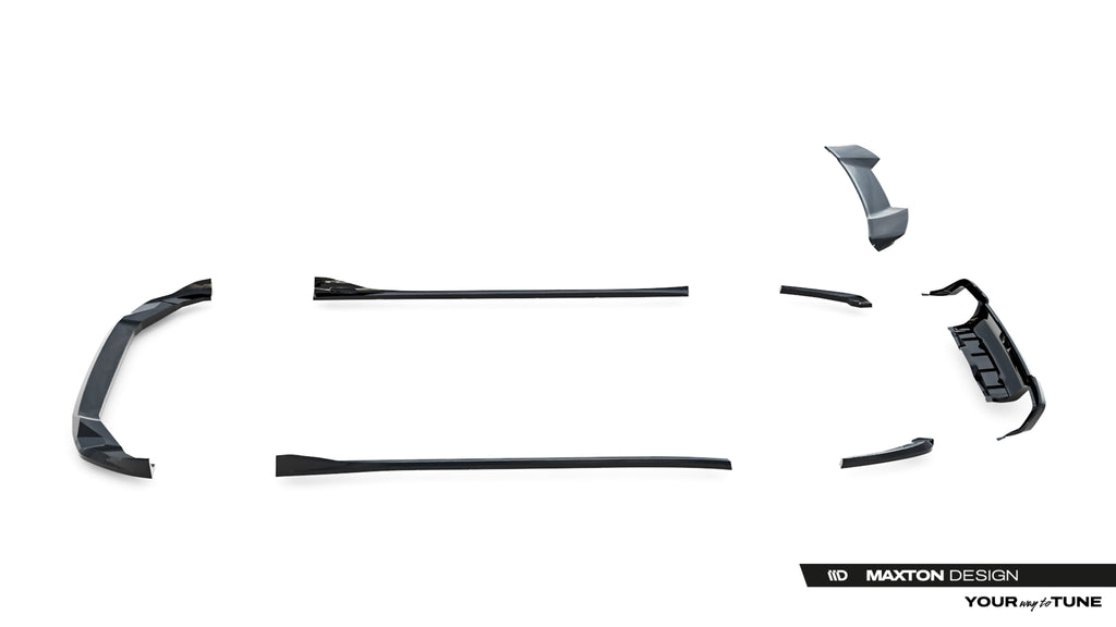 Set di Splitter BMW X3 M F97 Facelift — dettaglio della superficie