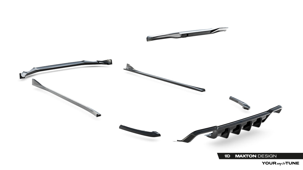 Set di Splitter BMW X3 M F97 Facelift — vista d'insieme