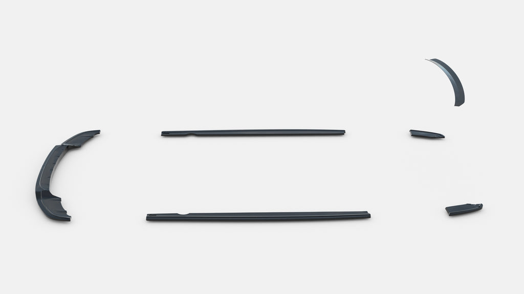 Set di Splitter BMW X3 F25 Facelift M-Pack — dettaglio della superficie