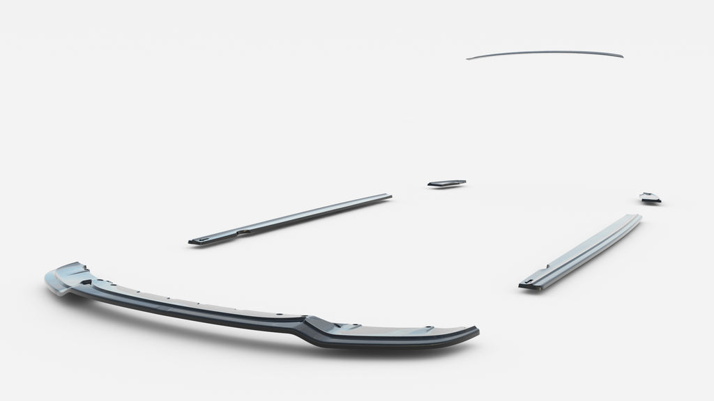 Set di Splitter BMW X3 F25 Facelift M-Pack — vista angolata