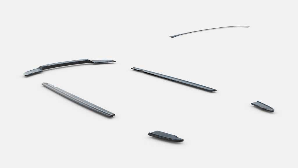 Set di Splitter BMW X3 F25 Facelift M-Pack — particolare del bordo