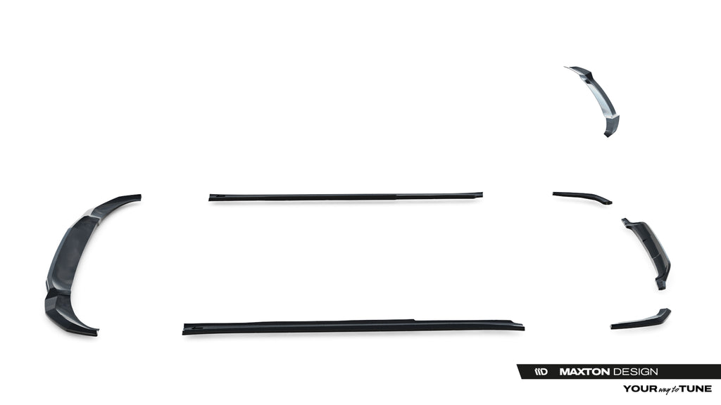 Set di Splitter BMW X3 M40i G01 M40d — particolare della finitura