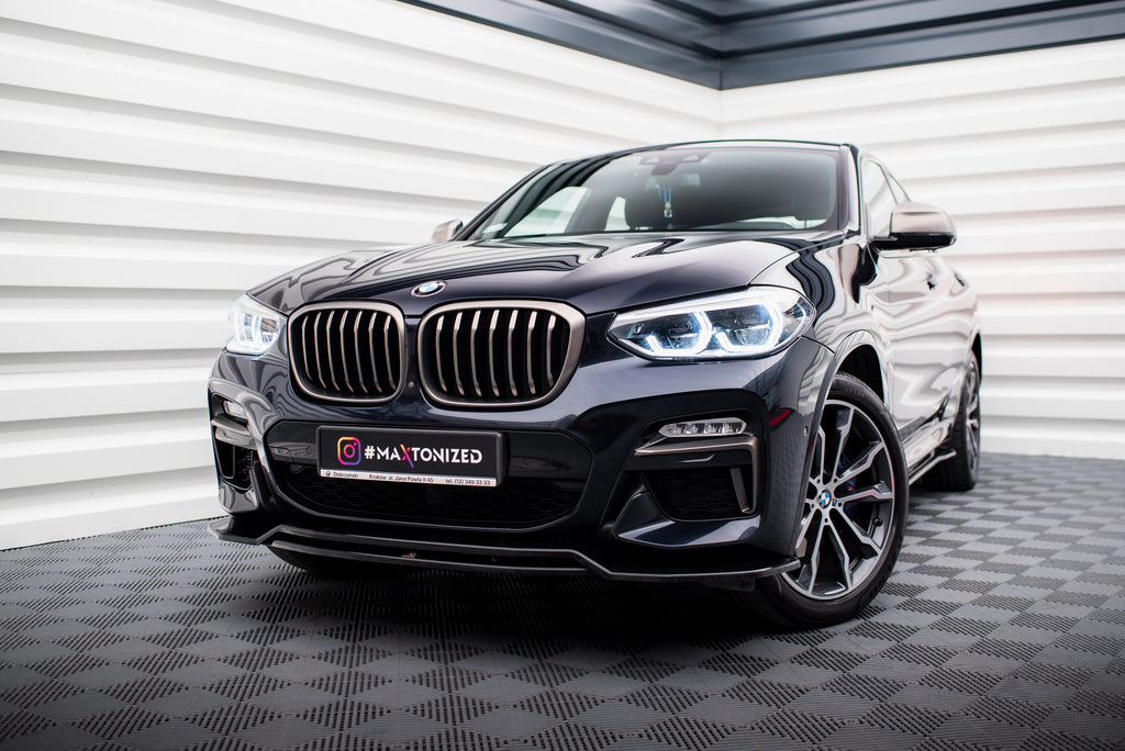 Set di Splitter BMW X4 G02 M-Pack — dettaglio della superficie