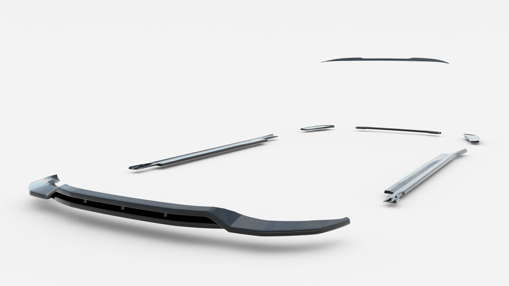 Set di Splitter BMW X4 G02 M-Pack — vista dall'alto