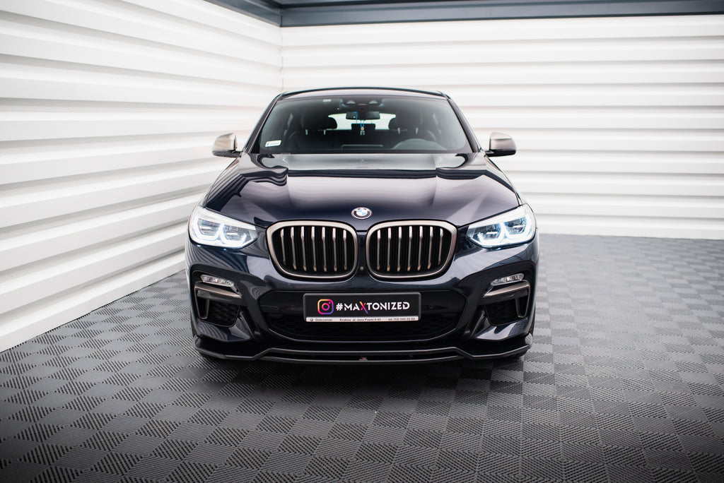 Set di Splitter BMW X4 G02 M-Pack — particolare della finitura