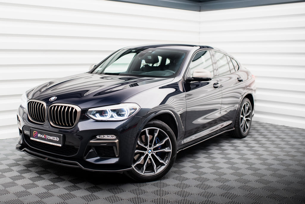 Set di Splitter BMW X4 G02 M-Pack — dettaglio del fissaggio