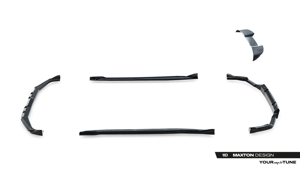 Set di Splitter BMW X5 M F95 Facelift — vista frontale