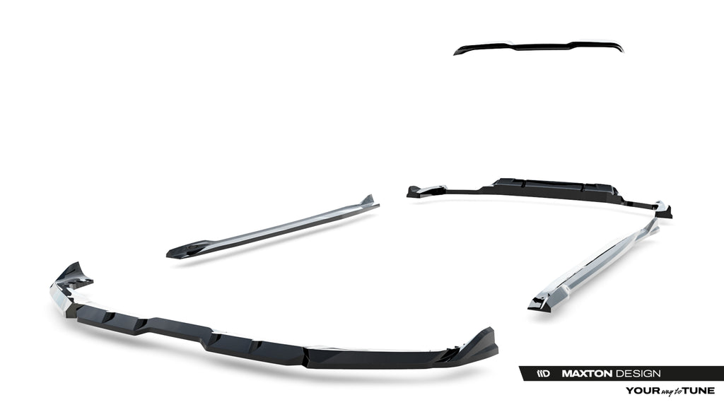 Set di Splitter BMW X5 M F95 Facelift — particolare della finitura