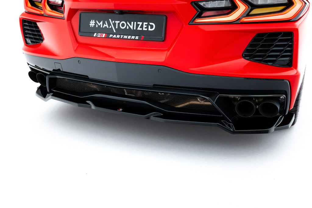 Set di Splitter Chevrolet Corvette C8 — particolare della finitura