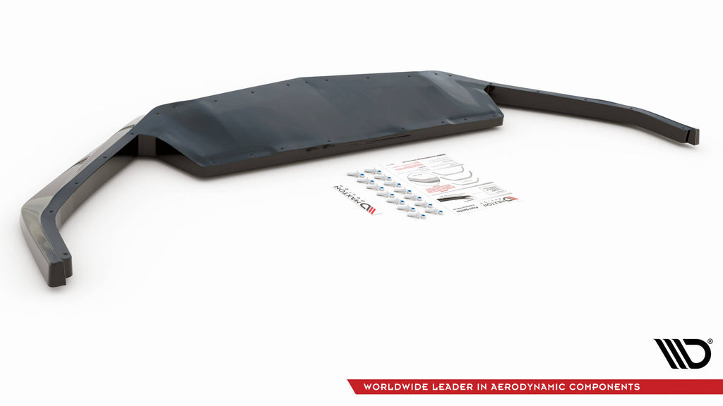 Set di Splitter Chevrolet Corvette C8 — vista angolata