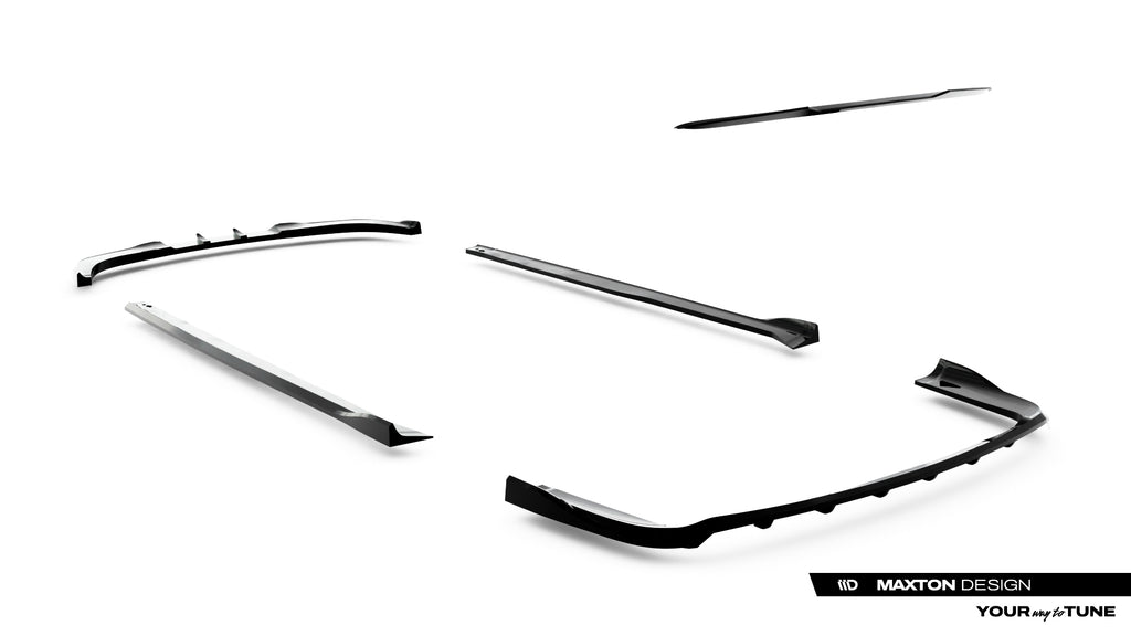 Set di Splitter Dodge Grand Caravan Mk5 Facelift — particolare della finitura