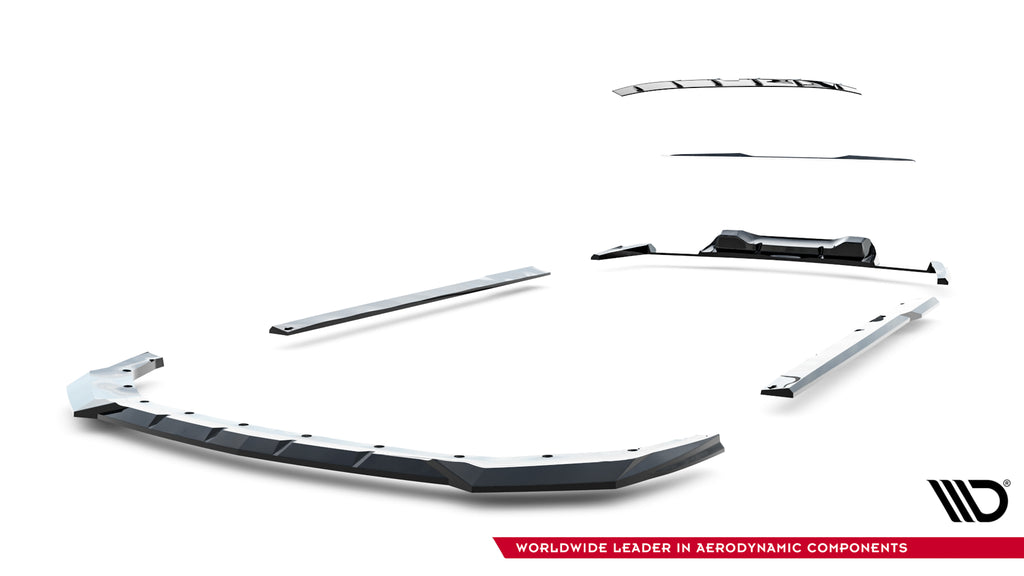 Set di Splitter Ford Mustang Mk7 Dark Horse — dettaglio della superficie