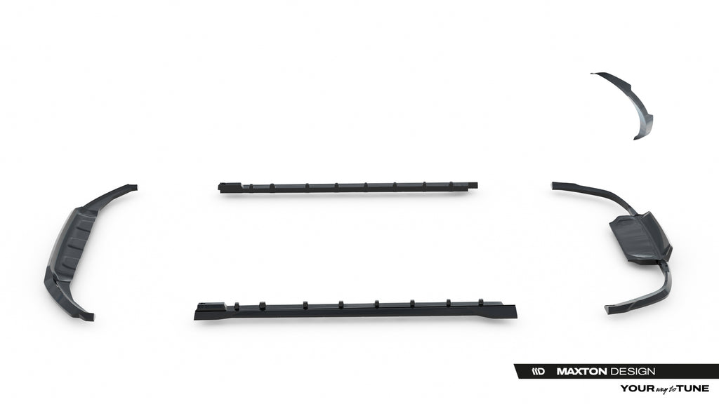 Set di Splitter Jaguar F-Pace SVR X761 — particolare del bordo