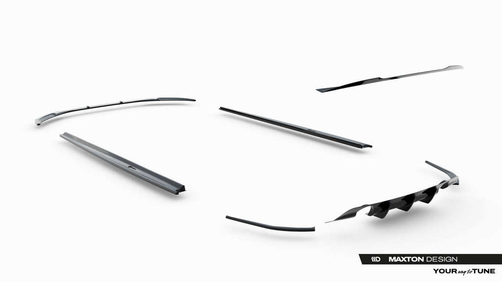 Set di Splitter Jaguar XE X760 Facelift R-Dynamic — vista frontale