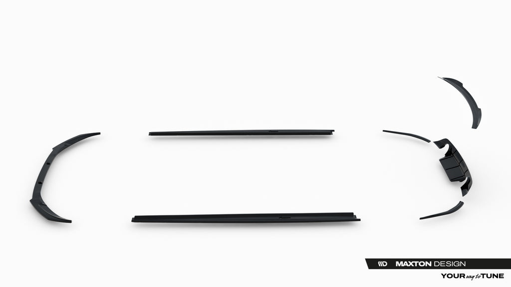 Set di Splitter Jaguar XE X760 Facelift R-Dynamic — dettaglio del fissaggio