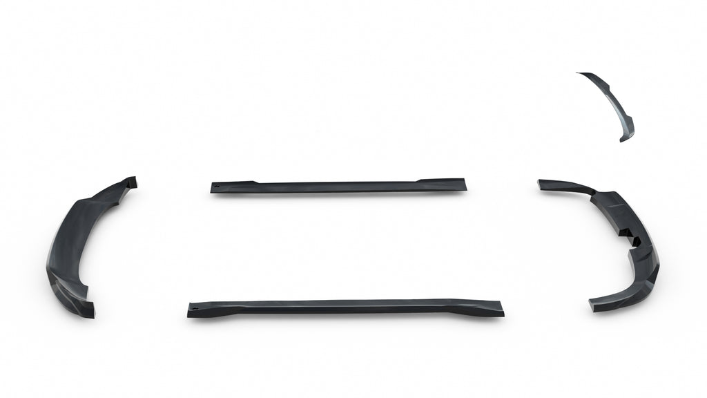 Set di Splitter Jeep Grand Cherokee Mk5 — vista posteriore