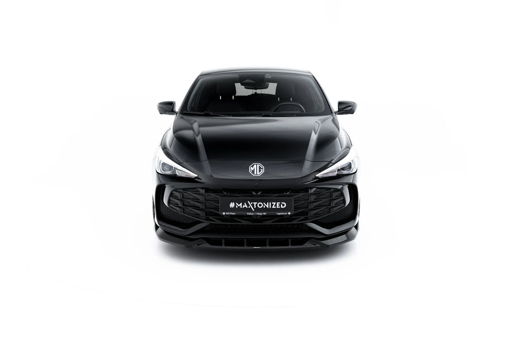 Set di splitter Maxton Design per MG 3 Mk1, ABS nero lucido: dettaglio del profilo