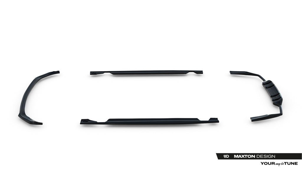 Set di Splitter Mercedes Classe C 43 AMG Coupé C205 Facelift — dettaglio del profilo