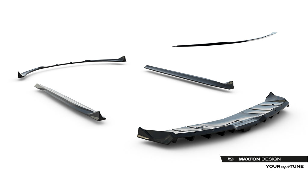 Set di Splitter Mercedes-AMG GT R C190 Facelift — dettaglio della superficie