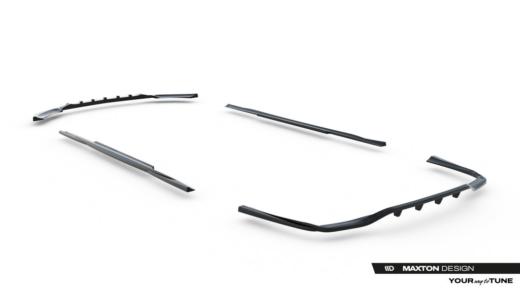 Set di Splitter Mercedes Classe C W205 — particolare della finitura