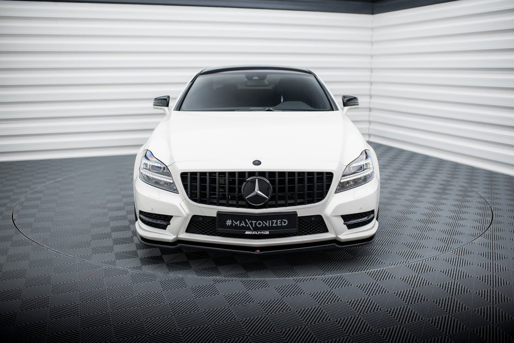Set di Splitter Mercedes CLS C218 AMG-Line — dettaglio della superficie
