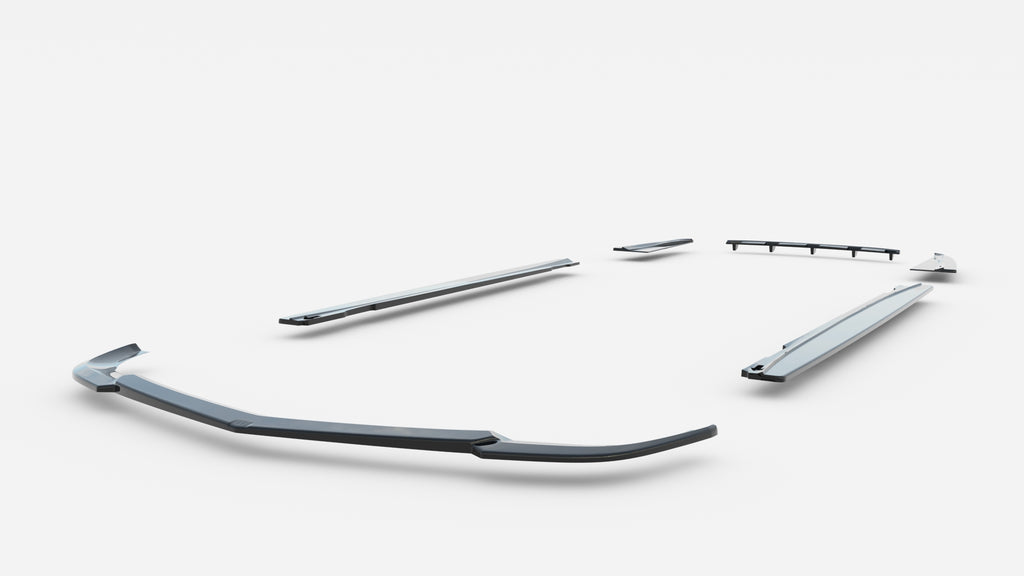 Set di Splitter Mercedes CLS C218 AMG-Line — particolare del bordo