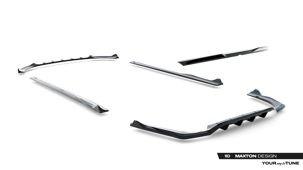 Set di Splitter Mercedes Classe E Berlina W214 AMG-Line — vista d'insieme