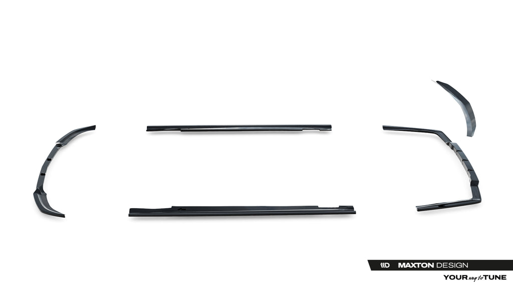 Set di Splitter Mercedes Classe E 63 AMG Berlina W212 Facelift — dettaglio del profilo
