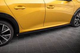 Set di Splitter Peugeot 208 Mk2 GT — dettaglio del profilo