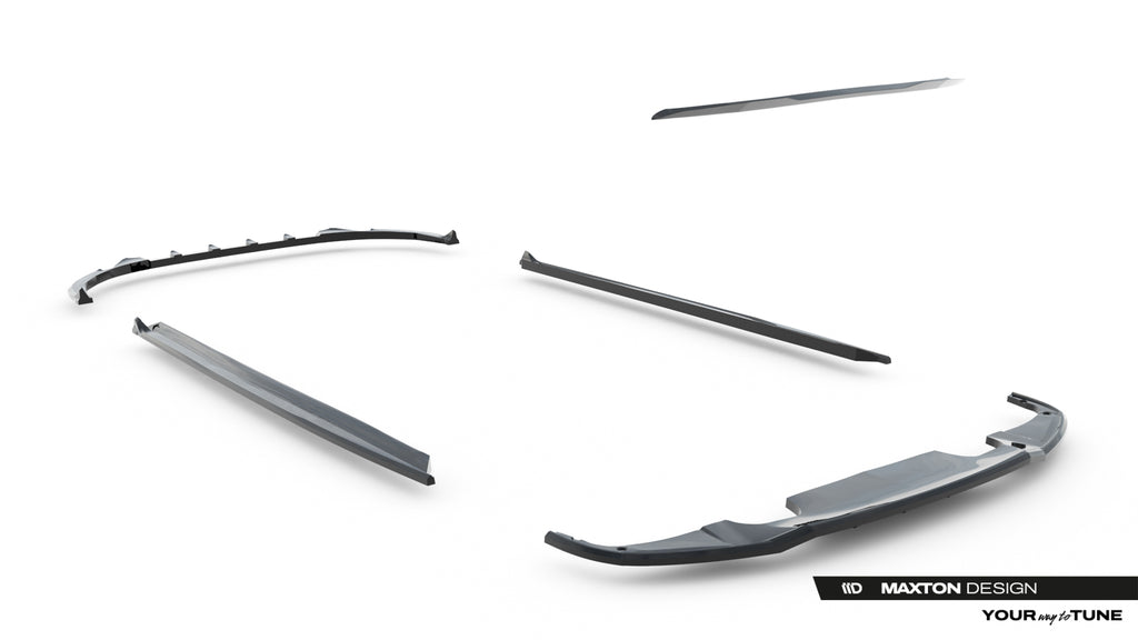 Set di Splitter Peugeot 308 Hatchback Mk3 GT — vista frontale