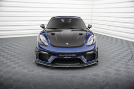 Set di Splitter Porsche Cayman 982c GT4 RS — vista frontale