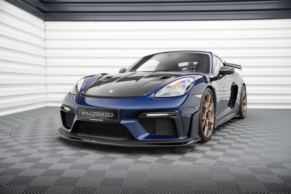 Set di Splitter Porsche Cayman 982c GT4 RS — dettaglio della superficie