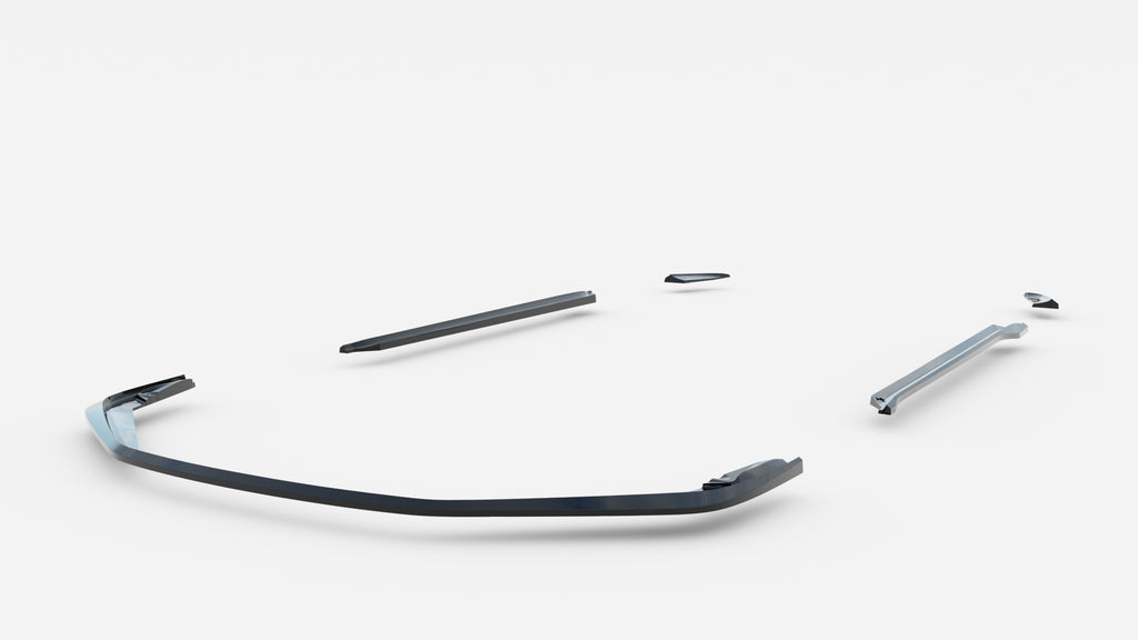 Set di Splitter Porsche Cayman 982c GT4 RS — vista angolata