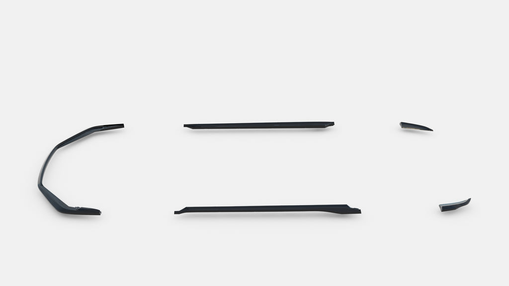 Set di Splitter Porsche Cayman 982c GT4 RS — particolare del bordo