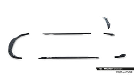 Set di Splitter Porsche Taycan Mk1 aycan Cross Turismo 4S — dettaglio del profilo