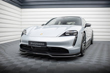 Load image into Gallery viewer, Set di Splitter Porsche Panamera Mk1 Taycan / Taycan 4 / Taycan 4S — montato sulla vettura