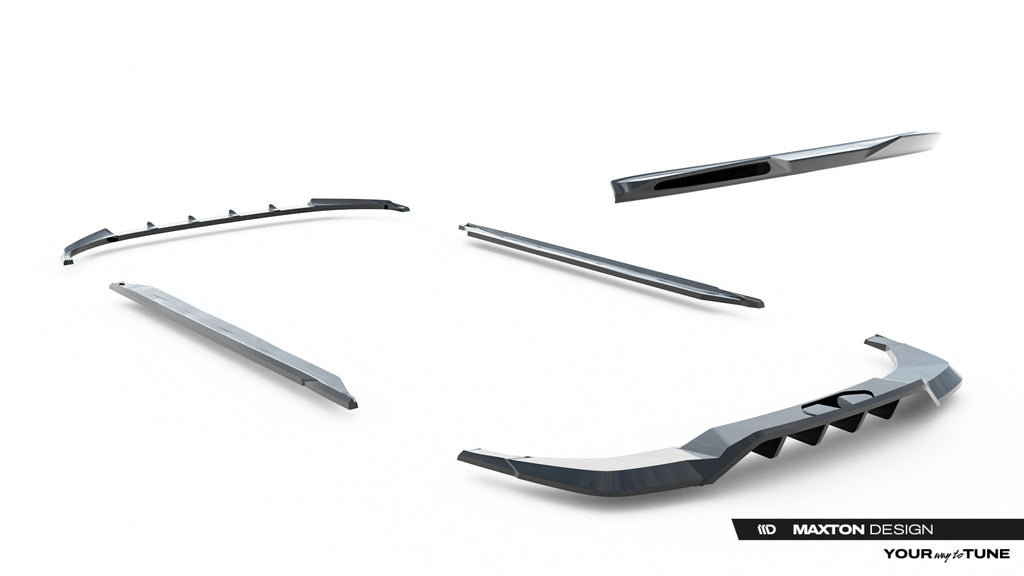 Set di Splitter Skoda Enyaq iV Coupé Mk1 RS — vista posteriore