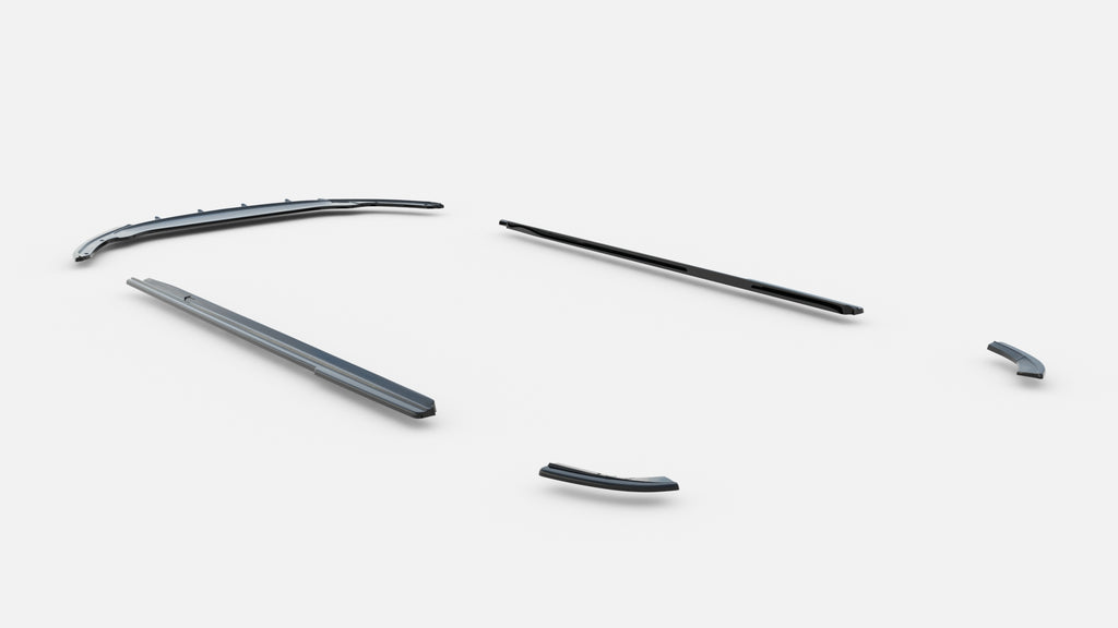 Set di Splitter Skoda Rapid Mk1 — dettaglio del fissaggio
