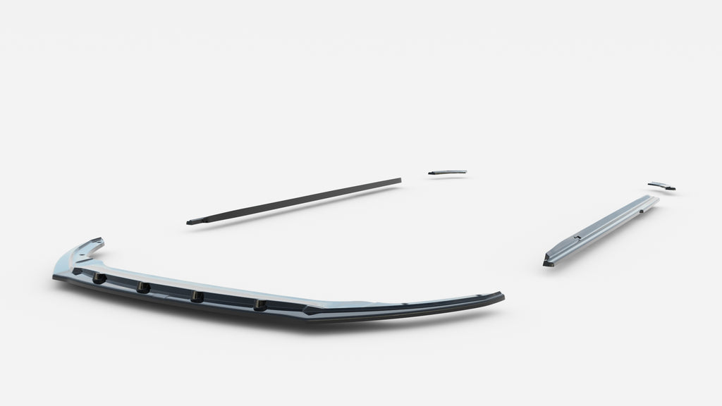 Set di Splitter Skoda Rapid Mk1 — vista angolata