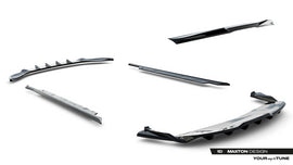 Set di Splitter Tesla Model S Mk1 Facelift Plaid — dettaglio del profilo
