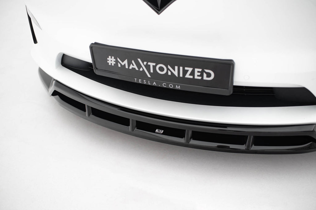 Set di Splitter Tesla Model X Mk1 Facelift — particolare della finitura