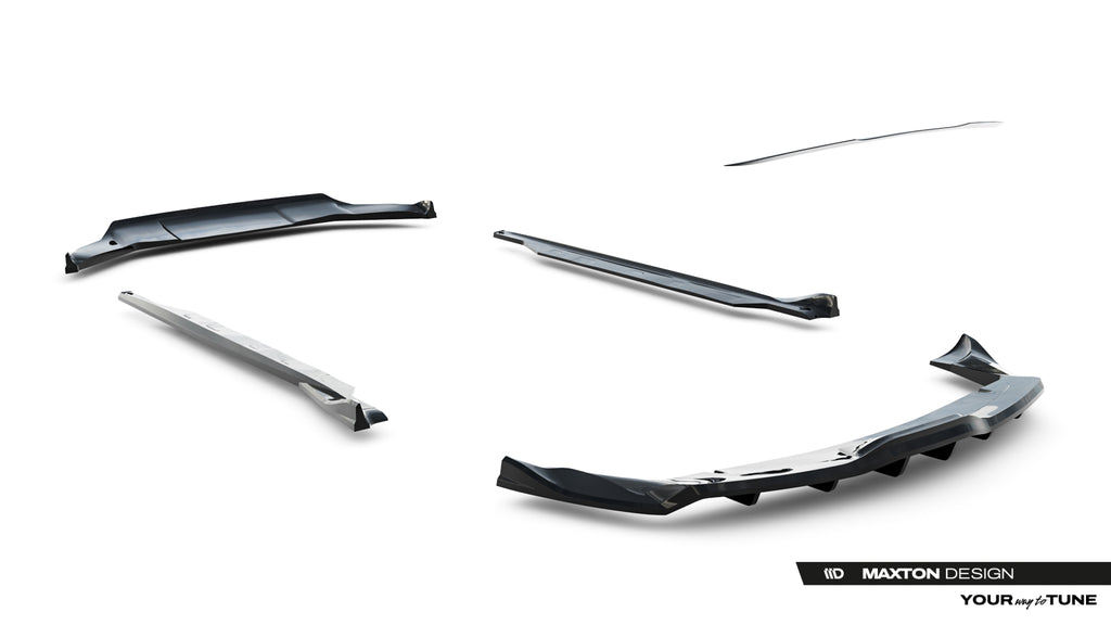 Set di Splitter Tesla Model X Mk1 Facelift — vista posteriore