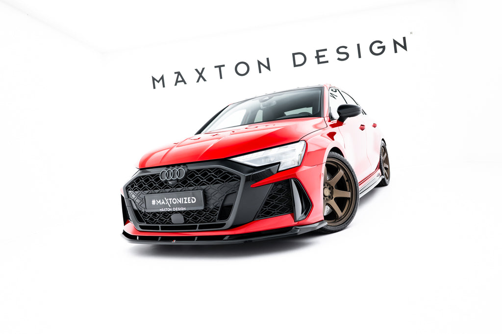 Set di Splitter V.1 Audi RS3 Berlina 8Y Facelift — vista posteriore