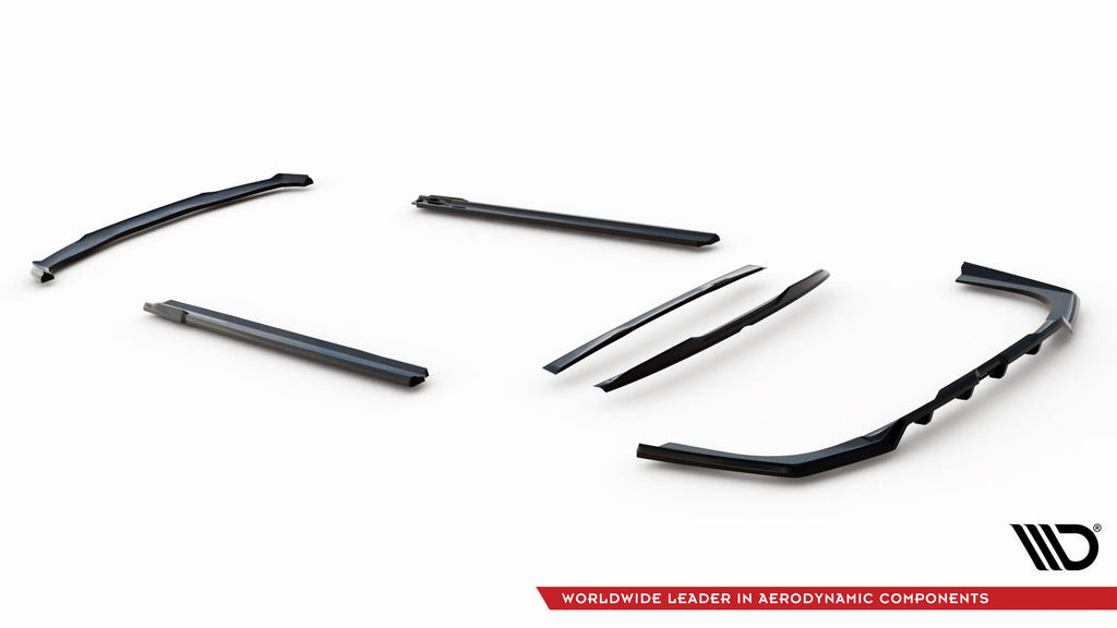 Set di Splitter BMW Serie 7 G70 740d M-Pack / 740i M-Pack — vista posteriore