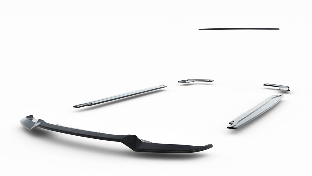 Set di Splitter V.1 BMW X6 F16 M-Pack — vista angolata