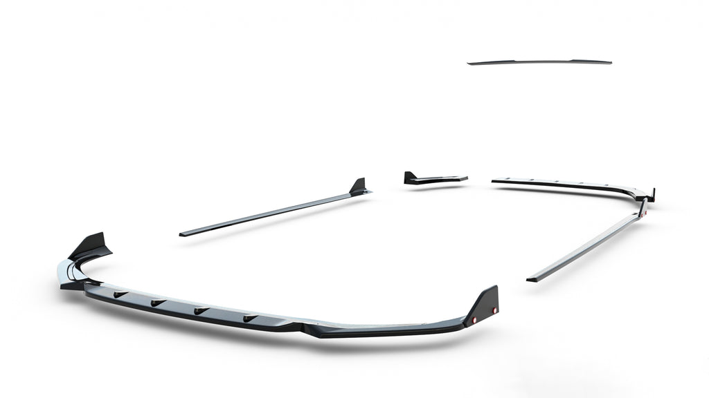 Set di Splitter V.1 Hyundai i30 Station Wagon Mk3 Facelift N-Line — vista frontale