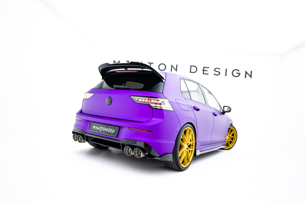 Set di Splitter V.1 Volkswagen Golf R Hatchback Mk8 Facelift — vista dall'alto