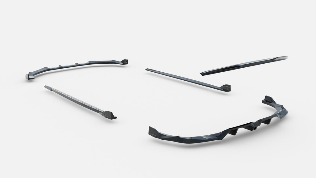 Set di Splitter V.2 Audi RS3 Berlina 8Y Facelift — vista d'insieme
